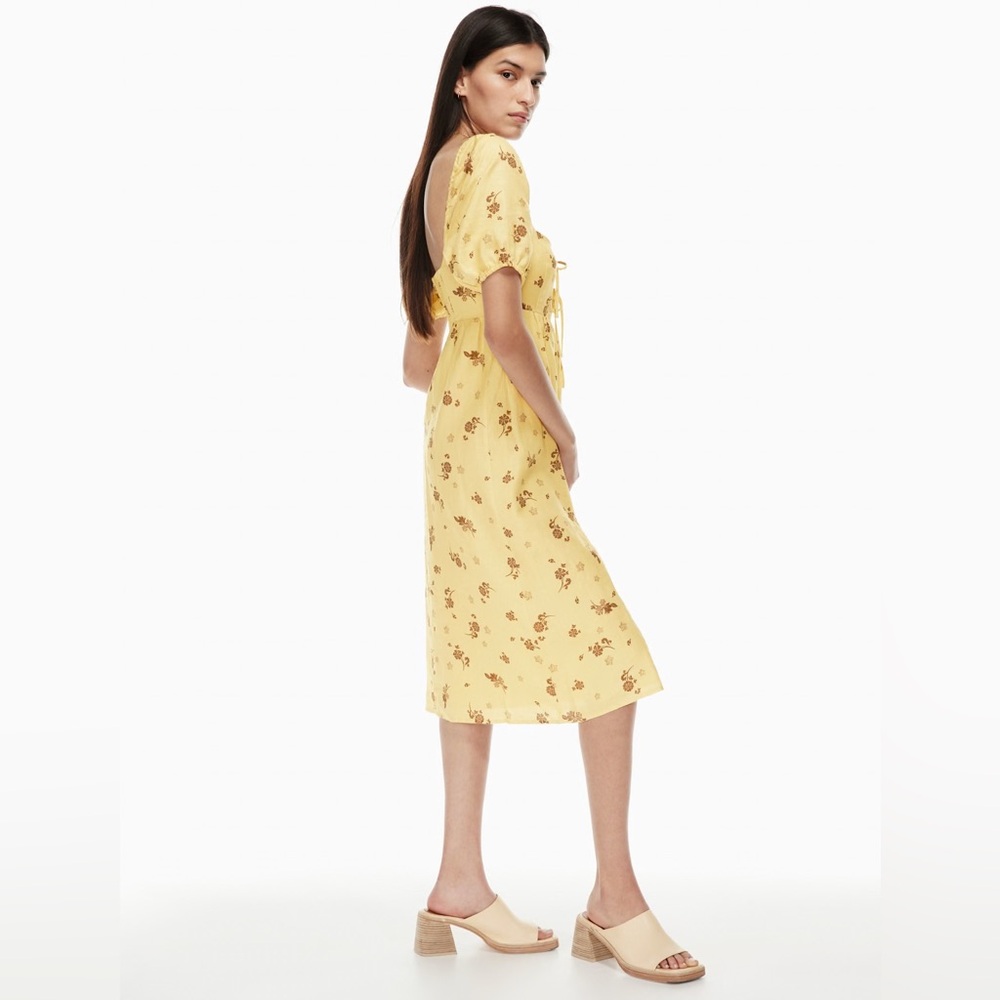 Aritzia Wilfred Rowena Linen Floral Dress - Picture 4 of 11